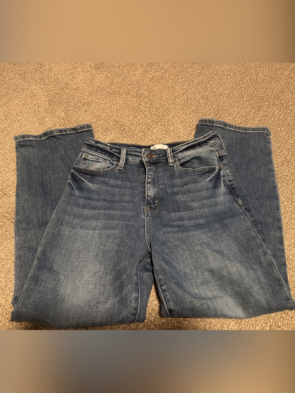 The Fine Print Petite Women’s Classic Medium Wash Denim Jeans size 27P